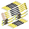 Car Tie Down Straps for Trailers with Snap Hooks Heavy