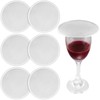 6 Pieces Stainless Steel Drink Covers Wine Glass Cover Keeps