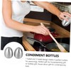 LABRIMP 2pcs Shaped Stainless Steel Condiment Bottles and Design for