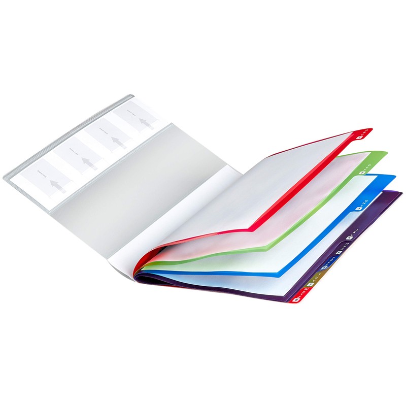 Snopake A4 FileLastic 8-part Rainbow with Duo-Register [1 piece] Multi-part