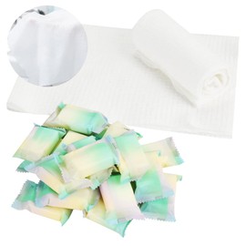 Novelia Compressed Face Towels, Set of 22, Large Capacity, For Stock, Travel, Outdoors, Individual Packaging, Carrying, 15.7 x 9.8 inches (40 x 25 cm)