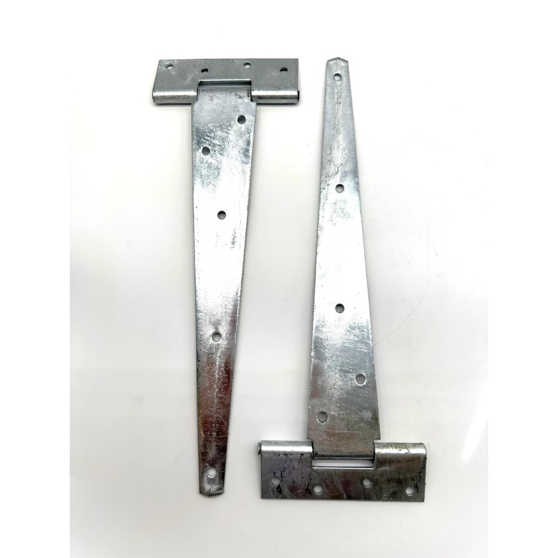 2PK Heavy Duty Tee Hinges with Fixings. Hot Dipped Galvanised