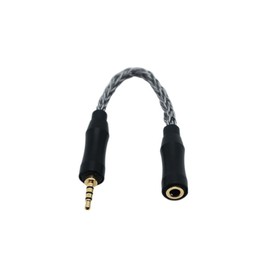 Yaowanguan 2.5mm Balanced Male to 3.5mm Stereo Female Adapter Cable for Audio Player/Amplifier/Headphones,8 Core OCC Hifi Balanced Converter Connector Audio Plug 14cm/5.51inch