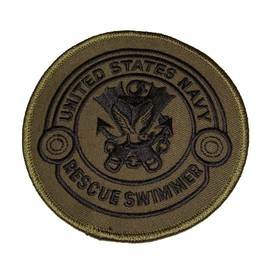 UNITED STATES NAVY RESCUE SWIMMER SUBDUED OD Color Patch