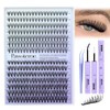 Pawotence Lash Extension Kit DIY 280pcs Individual Lash Clusters Kit