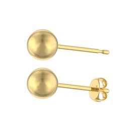 Aeon Jewellery Gold Ball Stud Earrings - 8mm 9 Carat Yellow Gold | Simple Timeless Design | Gift Box & Polishing Cloth Included | Gifts for Women