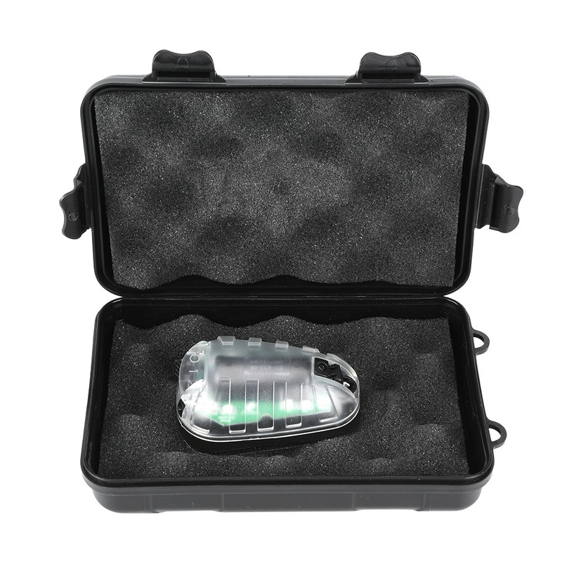 EX433‑BK‑GREEN Tactics Survival IR Flash Waterproof Ladybird Lamp Safety Flash