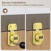 MeBantoo Cabinet Lock with Combination, 3-Digit Password Closet Door Lock,