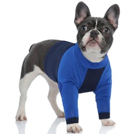 MIGOHI Dog Suit for Surgery Recovery,Dog Recovery Sleeve Front Leg,Recovery Suit for Male and Female,Dog Sleeve to Prevent Licking,Dog Leg Sleeve Medium Size Dog,Blue,M