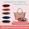Chispee Felt Purse Organizer Insert Luxury Handbag Organizers for Longchamp