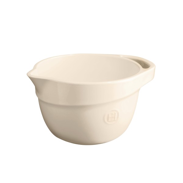 Emile Henry Clay 2.6 Quart Small Mixing Bowl, 9.6 x