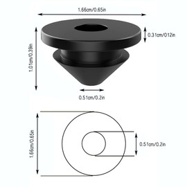 200 Pcs Cable Railing Protective Sleeves Rubber Grommets for 1/8" 5/32" 3/16" Cables Metal Cable Railing Posts