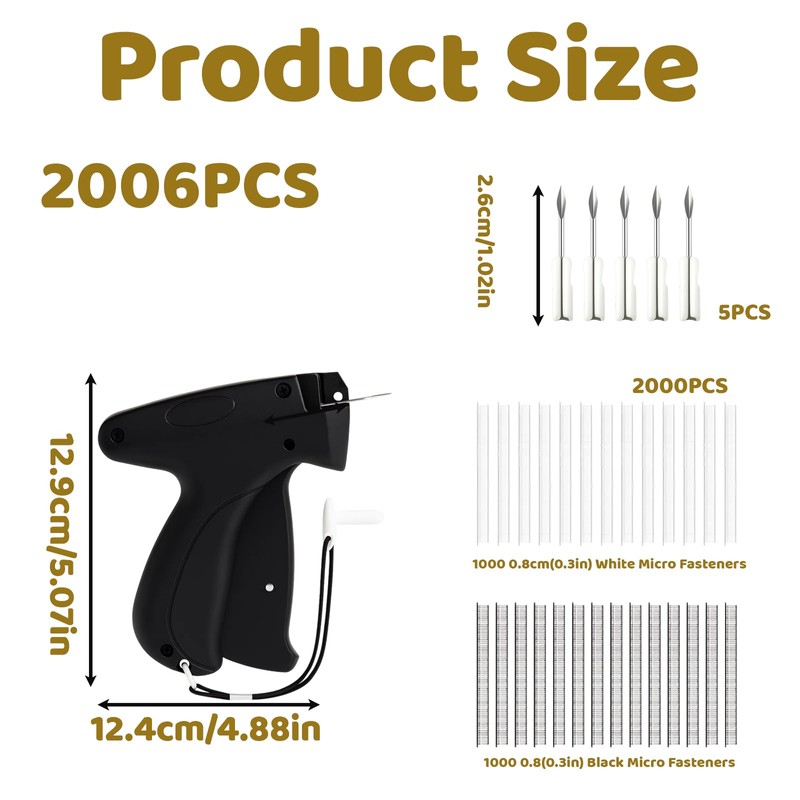 Label Gun Flex Clip Gun, Quick Clothing Fixer, Micro Stitchy
