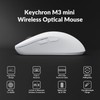 Keychron M3 Mini Wireless Gaming Optical Mouse, Tri-Mode 2.4 GHz/Bluetooth