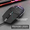 mafiti RK101 Computer Keyboard Mouse Combo Wired, RGB Backlit USB