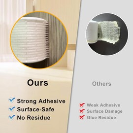 YIMIKI 10M 1Roll High Density Foam Weather Stripping Seal Tape 6mm(W) x 1.5mm(T), Windows Doors Insulation Seal Tape, SoundProof Weather Strip Tape Seals for Gap Seal