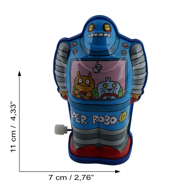 Freak Scene Robot Ugly Bots Blue Robot Tin Robot