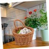 CIYODO 2pcs Woven Storage Basket Wall Hanging Fruit Basket for