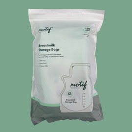 Motif Medical BREAST MILK STORAGE BAGS | 8oz | Single Use | 100 Bags | BPA-Free