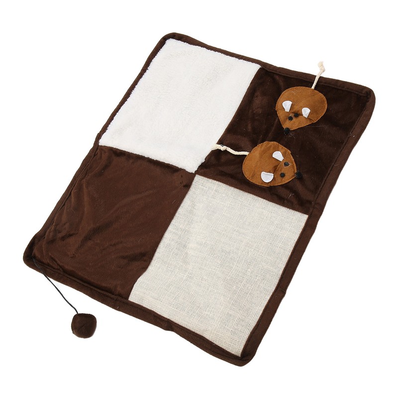 Cat Scratcher Mat Funny Cute Mice Decoration Ring Paper Natural