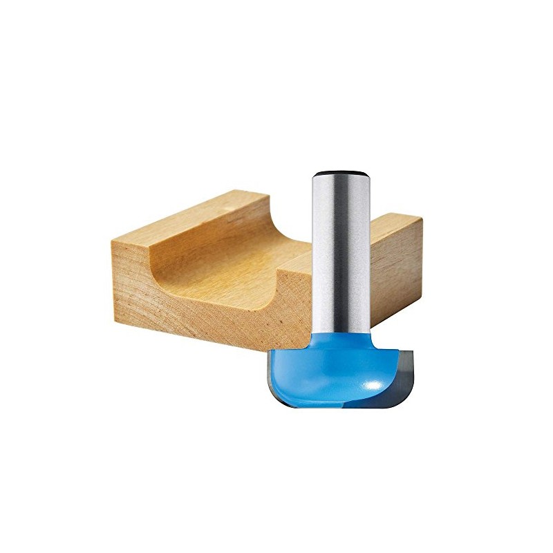 Rockler Dish Carving Router Bit, 1-1/4" D, 1/2" Shank