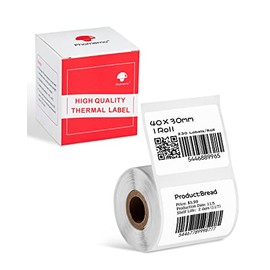 Phomemo Multi-Purpose Square Self-Adhesive Label, M120/M110/M220 Thermal Paper 1.57'' x 1.18'' (40x30mm), 230Labels/Roll, Black on White