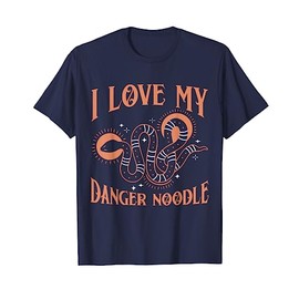 I Love My Danger Noodle Sarcastic Aesthetic Pet Snake Lover T-Shirt