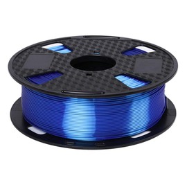 Silk Shiny Blue PLA 3D Printer Filament 1.75 mm 1KG 2.2LBS Shiny Silky Purple Black Red Copper 3D Printing Material HZST3D Blue Color