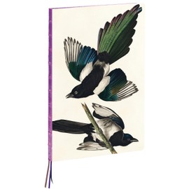 teNeues - A4 Notebook: Magpies by James Audubon, Hardcover - 230 Dot-Grid Pages with Exposed Lay Flat Binding, Three Ribbon Markers: Large Format Hardcover A4 Style Notebook with Special Features