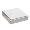 Decorex Hardware 2.5" x 2.5" Aluminum Pyramid Post Cap for