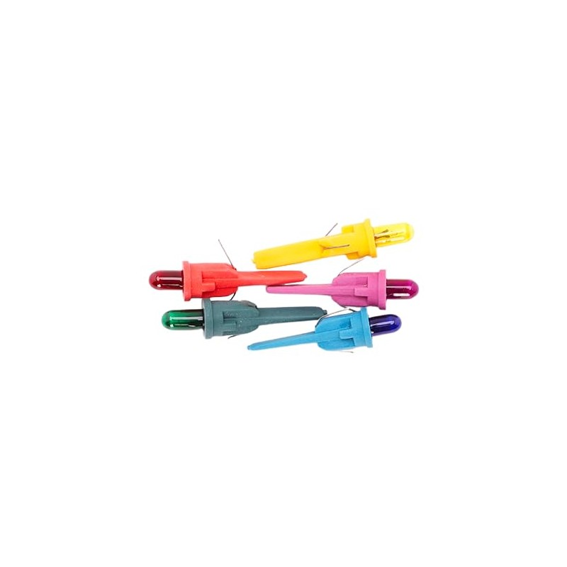 Christmas Concepts® Pack of 5 Multi-Colour Push in Spare Bulbs
