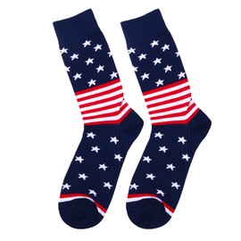 Aroncent USA Socks Funny America Flag: Men Women Pattern Socks with US Flag Patriotism Socks for US Liberty Day Gift Multicoloured, multicoloured