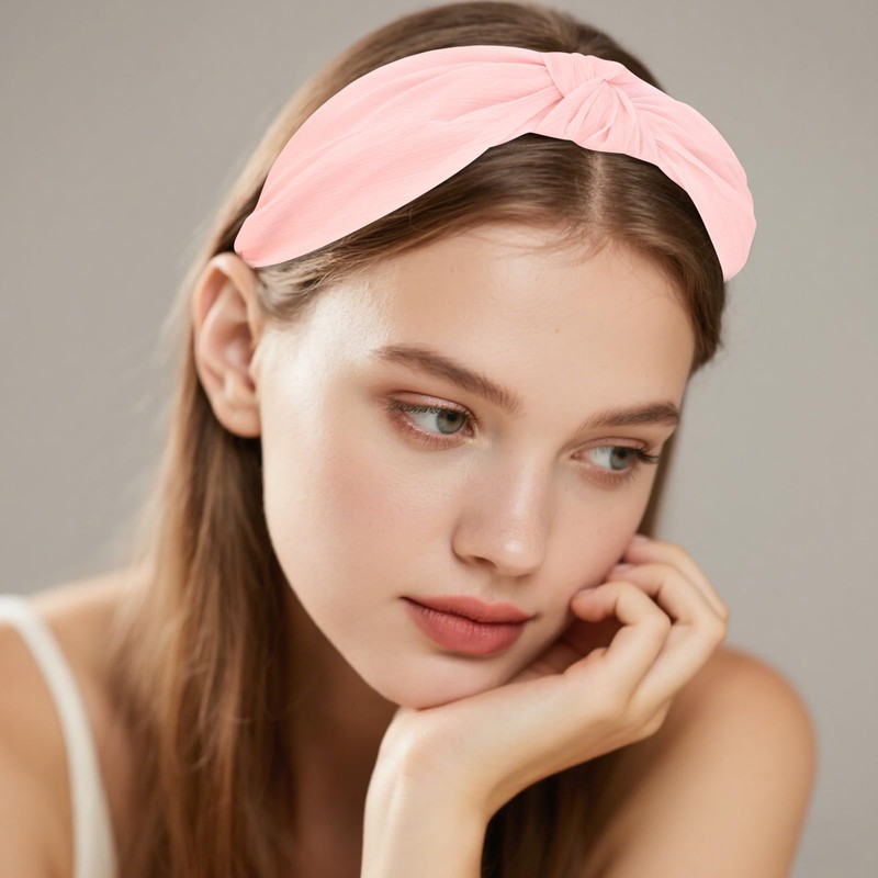 Oblihumoy 3 PCS Headbands for Women Girls Stylish Top Knotted