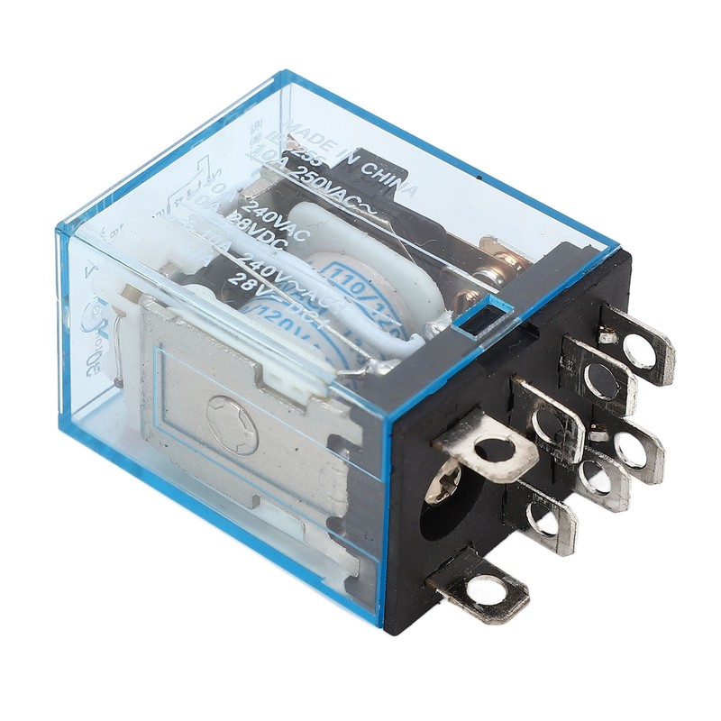 10Pcs Coil Power Relay Small Intermediate Electromagnetic 8 Pin 2