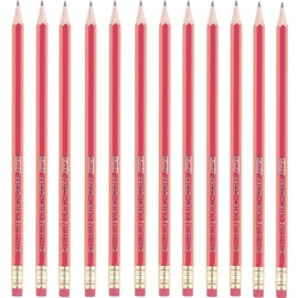 Herlitz 8850604 Integrated School Pencils HB with Eraser 24 Pack FSC Wooden Lacquered