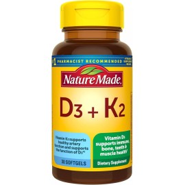 Nature Made SM Nature Made Vitamin D3 K2, 5000 IU (125 mcg) Vitamin D - 30ct