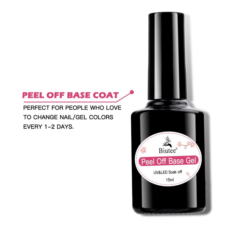 Biutee Peel Off Base Coat 15ml Peel-Off Base Coat