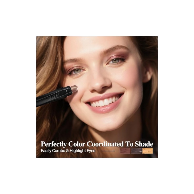 Set De 3 Sombras De Ojos En Barra En Marrón