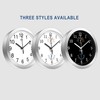 HITO 10 Inch Silent Wall Clock Battery Operated Non Ticking