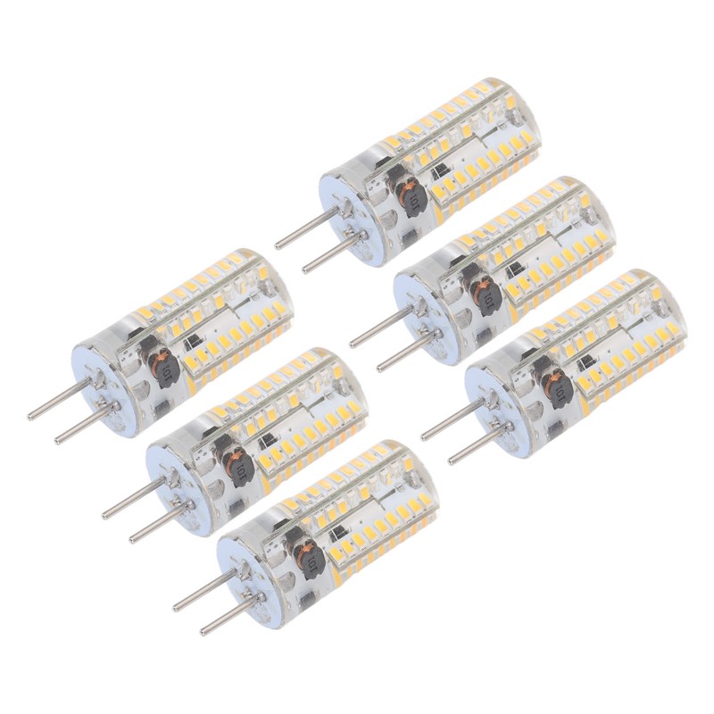 6Pcs GY6.35 LED Bulbs 5W AC 12V Warm White 2700