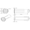 10 x Terracotta Drill Weep Vents Round Vent Cavity, Retaining,