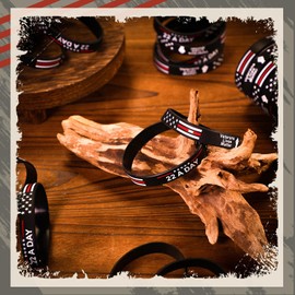 Vercraft 200 Pcs Veteran Suicide Bracelet 22 A Day Memorial Silicone Bracelets Veteran Lives Matter Bracelet Military Suicide Awareness Patriotic Rubber Wristbands Bulk for Men Veteran's Day