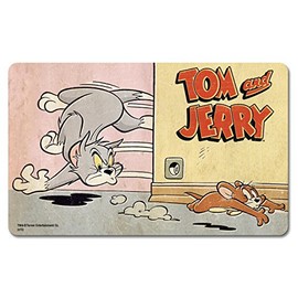Logoshirt® Tom & Jerry I Jagd I Frühstücksbrettchen I Schneidebrett I 23x14cm I spülmaschinenfest & hitzebeständig I Lizenziertes Originaldesign