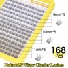 Cluster Lashes Natural Eyelash Clusters CC-Curly Eyelash Extension Wispy Individual