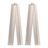 sourcing map 2pcs Folding Straight Ruler 30cm Metric Aluminum Alloy