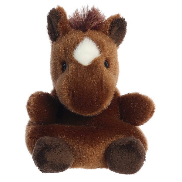 Aurora® Adorable Palm Pals™ Truffle Brown Horse™ Stuffed Animal - Pocket-Sized Fun - On-The-Go Play - Brown 5 Inches