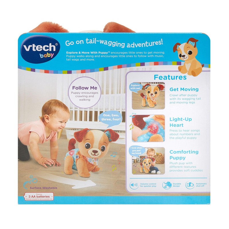 VTech Baby Explore and Move with Walking Puppy Plush Toy