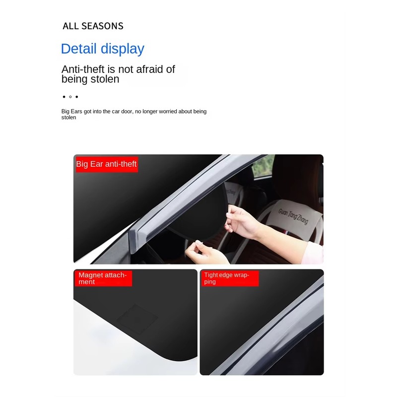Magnetic Car Windshield Cover for Sun, Snow & Frost Protection