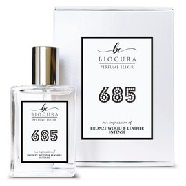BIOCURA BC Perfume 685 Inspired by Jo M Bronze Wood & Leather Intense For Women & Men Replica Fragrance Dupes Eau de Parfum Spray Bottle 1.7 Fl Oz/50ml-X1