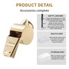HUTOU Whistle, Brass Coach Sports Whistle with Lanyard, Loud Crisp